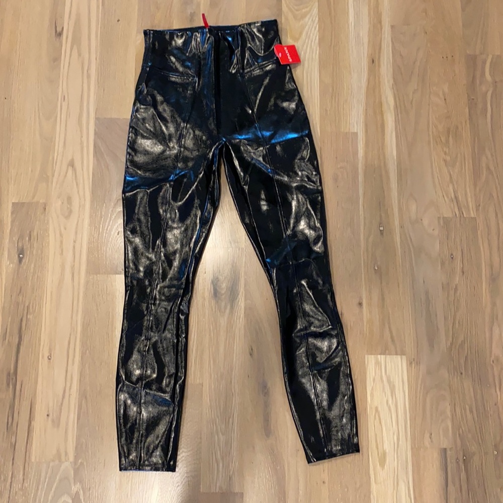 Spanx Faux Patent Leather Leggings